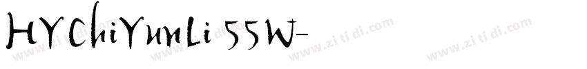 HYChiYunLi 55W字体转换